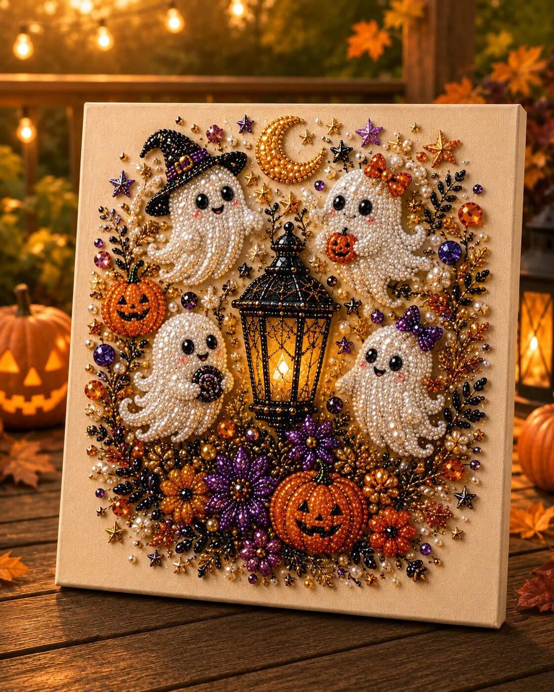 š»āØ Halloween Pearl Art DIY Kit ā Turn Tiny Pearls into Spooky-Cute Magic